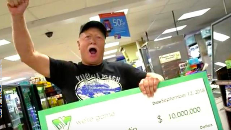 Virginia man says he won $10 million lottery after rain kept him from mowing lawn